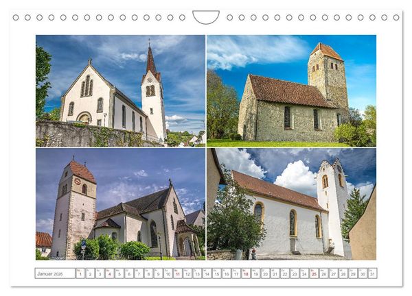 Produktbild: Gottesh&auml;user am Bodensee (Wandkalender 2026 DIN A4 quer), CALVENDO Monatskalender
