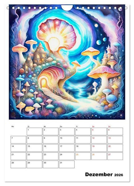 Produktbild: Zauberhafte Muschelh&auml;user (Wandkalender 2026 DIN A4 hoch), CALVENDO Monatskalender