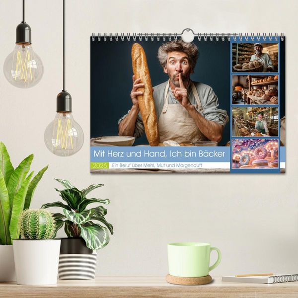 Produktbild: Mit Herz und Hand, Ich bin B&auml;cker (Wandkalender 2026 DIN A4 quer), CALVENDO Monatskalender