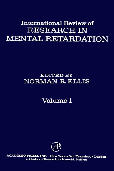 Produktbild: International Review of Research in Mental Retardation