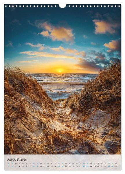 Produktbild: D&auml;nemarks Nordseek&uuml;ste - Vom Ringk&oslash;bing-Fjord bis zur Jammerbucht (Wandkalender 2026 DIN A3 hoch), CALVENDO Monatskalender