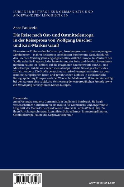 Produktbild: Die Reise nach Ost- und Ostmitteleuropa in der Reiseprosa von Wolfgang B&uuml;scher und Karl-Markus Gau&szlig;