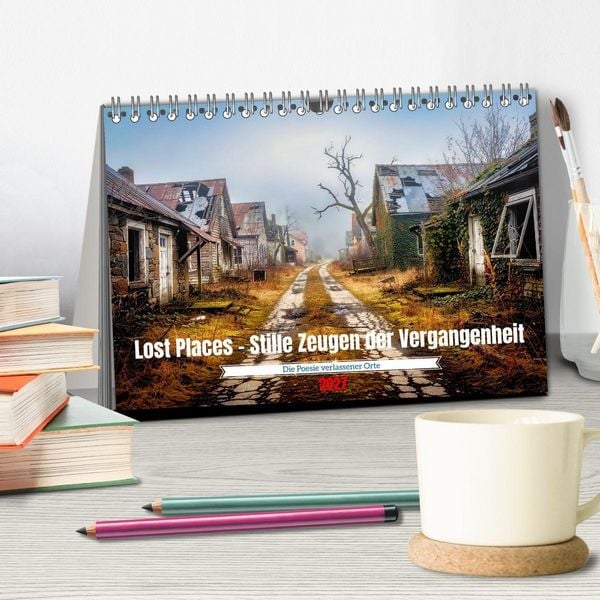 Produktbild: Lost Places &ndash; Stille Zeugen der Vergangenheit (Tischkalender 2027 DIN A5 quer), CALVENDO Monatskalender