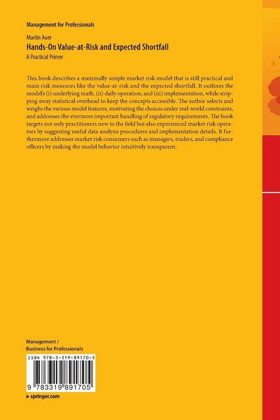 Produktbild: Hands-On Value-at-Risk and Expected Shortfall