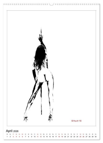 Produktbild: 2 MODELS - ABOUT ME UND GABRIELA - Bodypainting Skizzen Zenga Fotografie (hochwertiger Premium Wandkalender 2026 DIN A2 hoch), Kunstdruck in Hochglanz