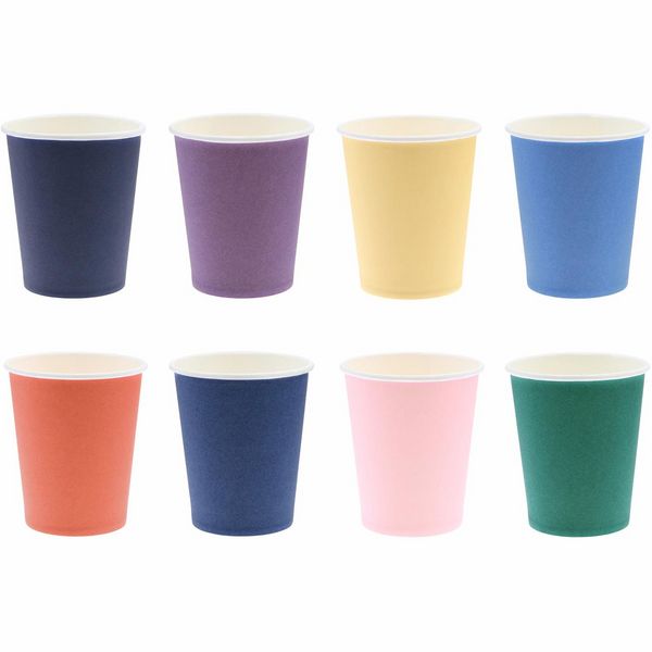 Produktbild: Pappbecher Mix, Magic Rainbow , 8 Stk, 8 verschieden