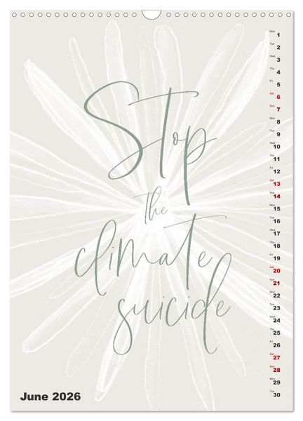 Produktbild: Love your planet (Wall Calendar 2026 DIN A3 portrait), CALVENDO 12 Month Wall Calendar