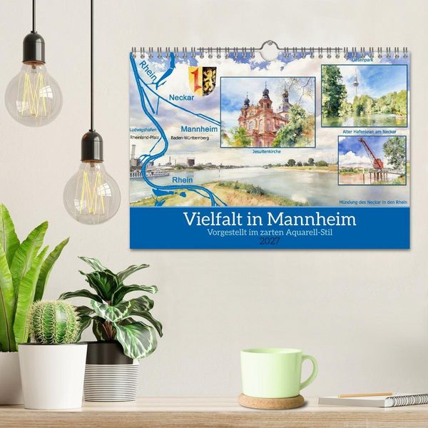 Produktbild: Vielfalt in Mannheim (Wandkalender 2027 DIN A4 quer), CALVENDO Monatskalender