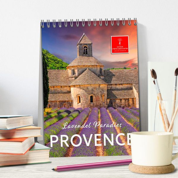 Produktbild: Provence Lavendel Paradies (Tischkalender 2026 DIN A5 hoch), CALVENDO Monatskalender