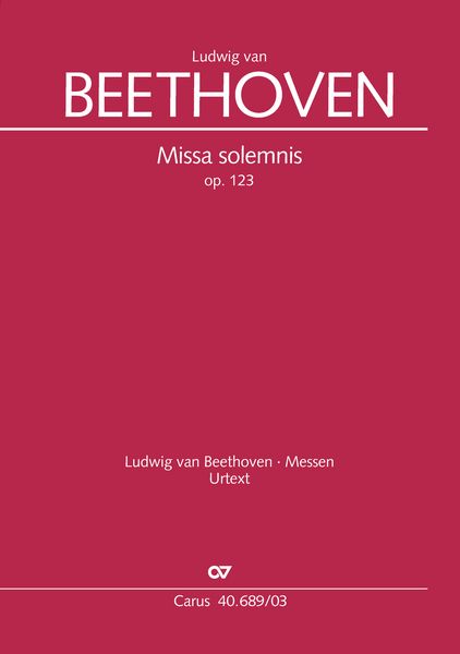 Produktbild: Missa solemnis (Klavierauszug)