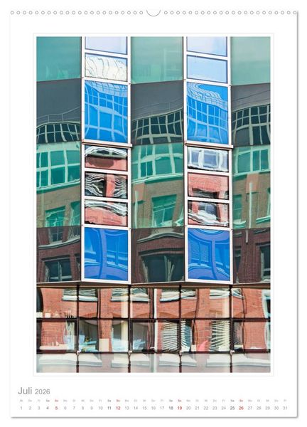 Produktbild: Spiegelungen in der Architektur (hochwertiger Premium Wandkalender 2026 DIN A2 hoch), Kunstdruck in Hochglanz