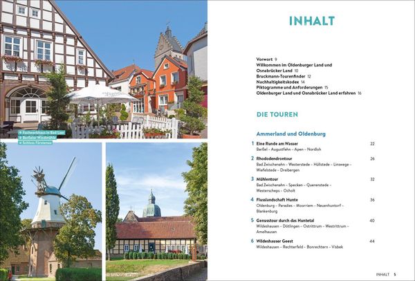 Produktbild: Das Oldenburger und Osnabr&uuml;cker Land erfahren 30 Radtouren durch malerische Landschaften, zu reizvollen St&auml;dten und kulturellen Highlights