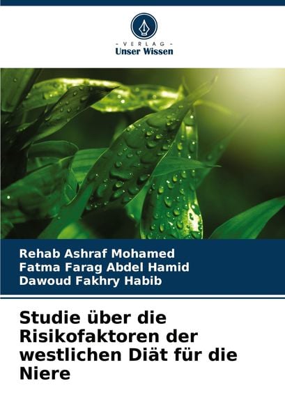 Produktbild: Studie &uuml;ber die Risikofaktoren der westlichen Di&auml;t f&uuml;r die Niere