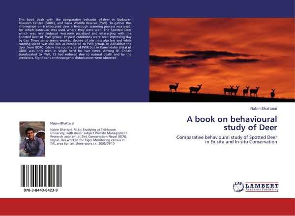 Produktbild: A book on behavioural study of Deer