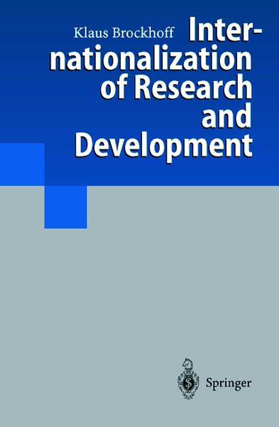 Produktbild: Internationalization of Research and Development