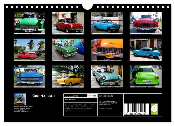 Produktbild: Opel Nostalgia (Wall Calendar 2026 DIN A4 landscape), CALVENDO 12 Month Wall Calendar
