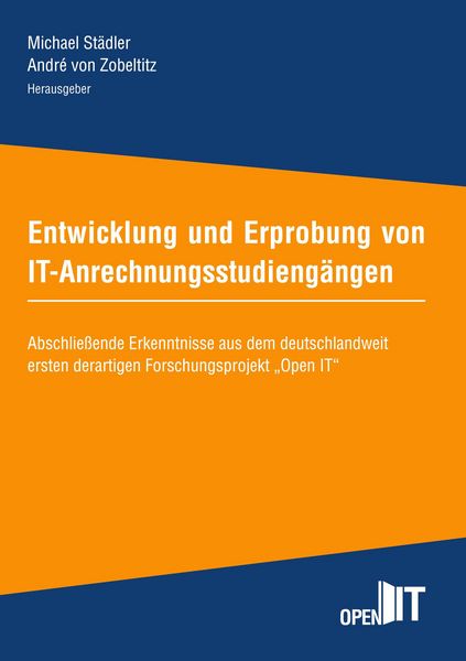 Produktbild: Entwicklung und Erprobung von IT-Anrechnungsstudieng&auml;ngen