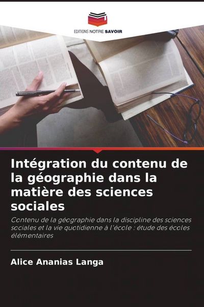 Produktbild: Int&eacute;gration du contenu de la g&eacute;ographie dans la mati&egrave;re des sciences sociales