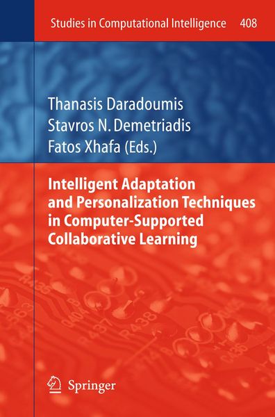 Produktbild: Intelligent Adaptation and Personalization Techniques in Computer-Supported Collaborative Learning