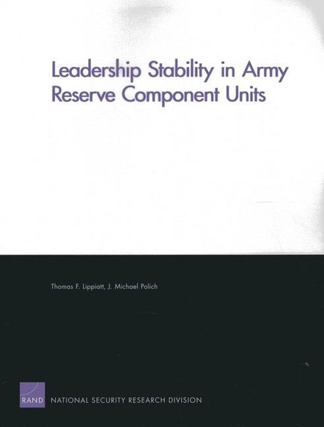 Produktbild: Leadership Stability in Army Reserve Component Units