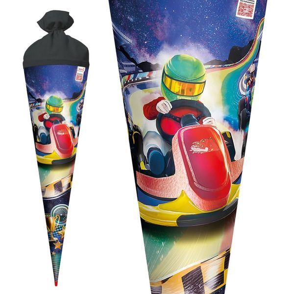 Produktbild: Motivschult&uuml;te 70 cm, Kart Race, Folie