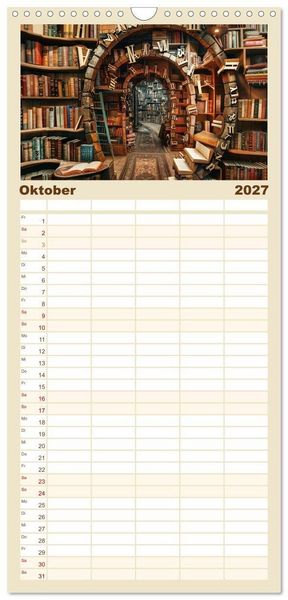 Produktbild: Familienplaner 2027 - Das versteckte Universum mit 5 Spalten (Wandkalender, 21 x 45 cm) CALVENDO