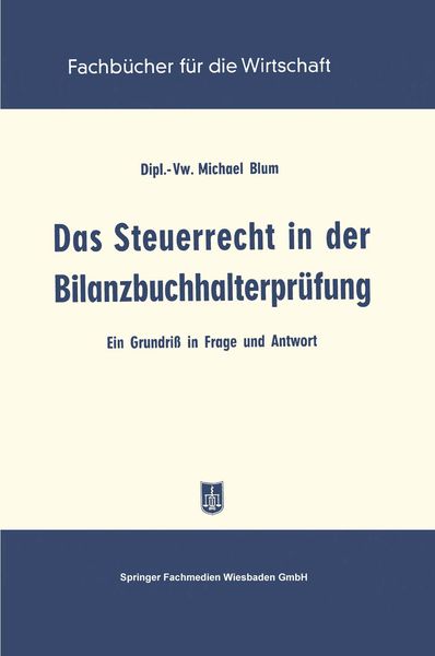 Produktbild: Das Steuerrecht in der Bilanzbuchhalterpr&uuml;fung