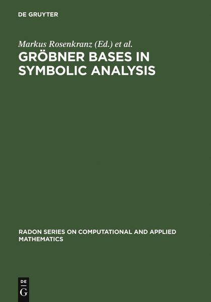 Produktbild: Gr&ouml;bner Bases in Symbolic Analysis