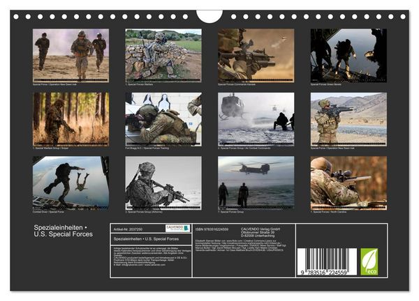 Produktbild: Spezialeinheiten &bull; U.S. Special Forces (Wandkalender 2026 DIN A4 quer), CALVENDO Monatskalender
