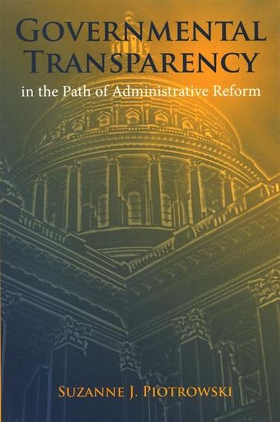 Produktbild: Governmental Transparency in the Path of Administrative Reform