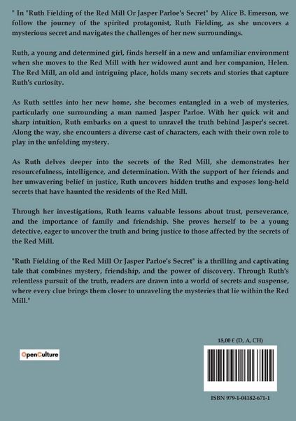 Produktbild: Ruth Fielding of the Red Mill Or Jasper Parloe's Secret