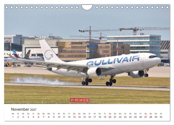 Produktbild: Flugzeugimpressionen auf dem Flughafen (Wandkalender 2027 DIN A4 quer), CALVENDO Monatskalender