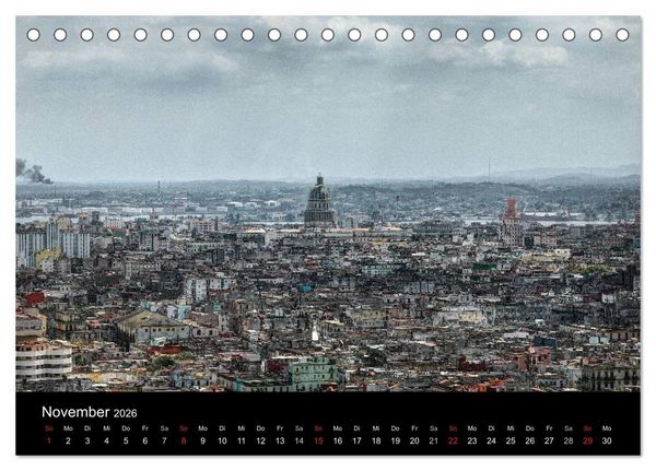 Produktbild: Havanna - Ansichten einer bemerkenswerten Stadt (Tischkalender 2026 DIN A5 quer), CALVENDO Monatskalender