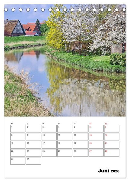 Produktbild: Fr&uuml;hling im Alten Land - Baumbl&uuml;tenzeit (Tischkalender 2026 DIN A5 hoch), CALVENDO Monatskalender