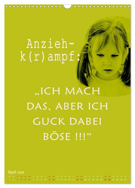 Produktbild: Willkommen im Familienalltag (Wandkalender 2026 DIN A3 hoch), CALVENDO Monatskalender