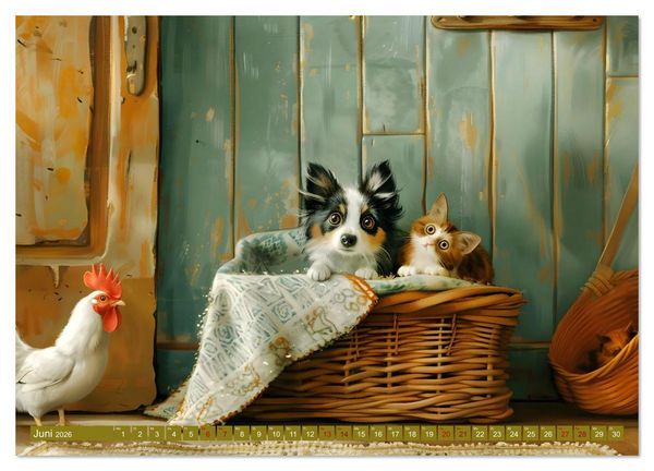 Produktbild: Schnauze voll Gl&uuml;ck (hochwertiger Premium Wandkalender 2026 DIN A2 quer), Kunstdruck in Hochglanz