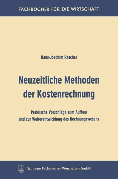 Produktbild: Neuzeitliche Methoden der Kostenrechnung