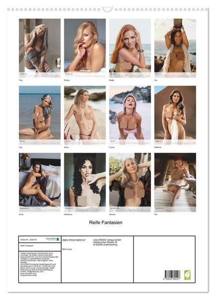 Produktbild: Reife Fantasien (Wandkalender 2027 DIN A2 hoch), CALVENDO Monatskalender
