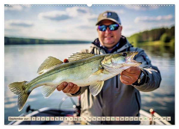 Produktbild: Zander im See (Wandkalender 2027 DIN A2 quer), CALVENDO Monatskalender