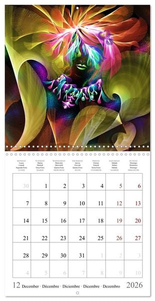 Produktbild: Digital fantasy (Wall Calendar 2026 12 &times; 12 Inch) CALVENDO 12 Month Wall Calendar