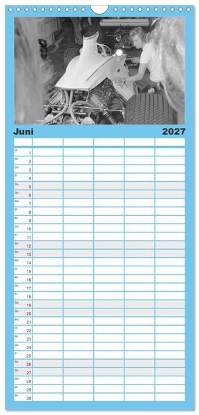 Produktbild: Familienplaner 2027 - Formel, Rennen, Boxengasse 1971-&acute;83 mit 5 Spalten (Wandkalender, 21 x 45 cm) CALVENDO