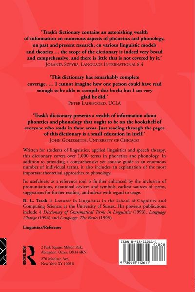 Produktbild: A Dictionary of Phonetics and Phonology