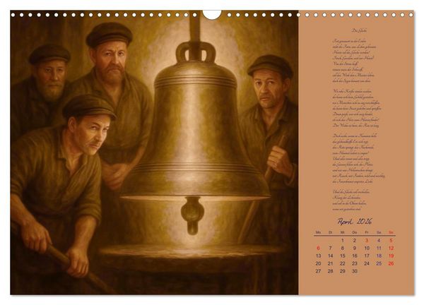 Produktbild: Gedichte. Die ber&uuml;hmtesten deutschsprachigen Verse (Wandkalender 2026 DIN A3 quer), CALVENDO Monatskalender