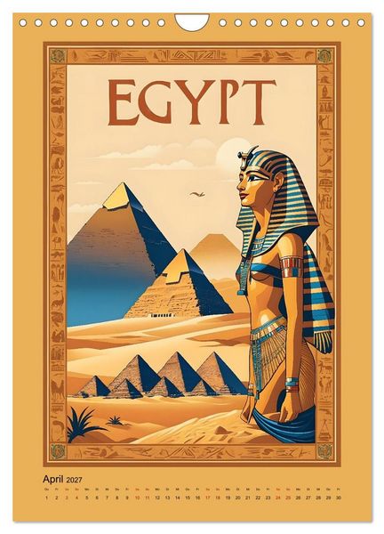 Produktbild: Exotic Travel Poster - nostalgische Abenteuerreisen um die Welt (Wandkalender 2027 DIN A4 hoch), CALVENDO Monatskalender
