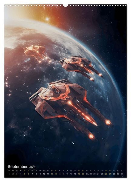 Produktbild: Endless Space - Zeitreisen in die unendlichen Weites des Weltraums (Wandkalender 2026 DIN A2 hoch), CALVENDO Monatskalender