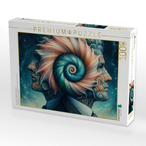 Produktbild: CALVENDO Puzzle Sternzeichen Zwillinge im Muschelgeist | 1000 Teile Lege-Gr&ouml;&szlig;e 64x48cm Foto-Puzzle f&uuml;r gl&uuml;ckliche Stunden