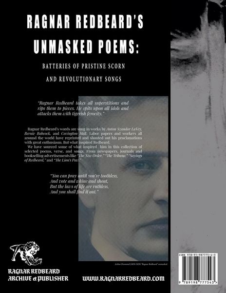 Produktbild: RAGNAR REDBEARD'S UNMASKED POEMS