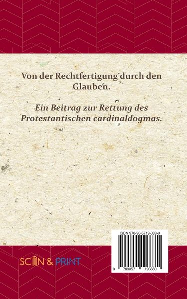Produktbild: Von der Rechtfertigung durch den Glauben