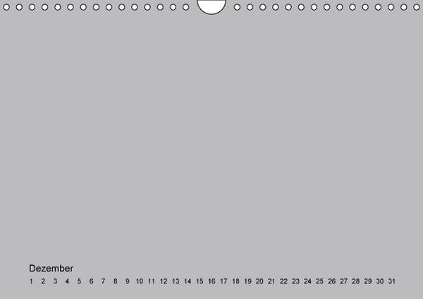 Produktbild: Geburtstags - Bastelkalender - Grau (Wandkalender immerw&auml;hrend DIN A4 quer)