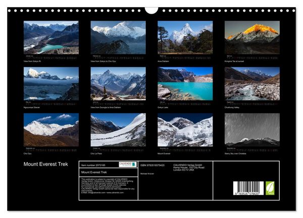 Produktbild: Mount Everest Trek (Wall Calendar 2026 DIN A3 landscape), CALVENDO 12 Month Wall Calendar